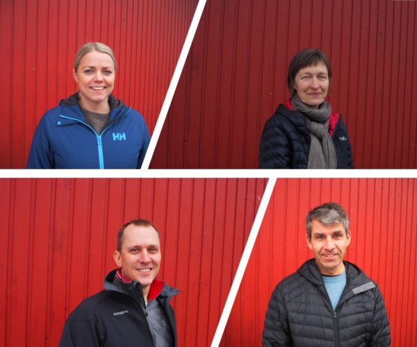 Utsendinger fra Telemark er fylkesleder Trude Flatland, Hege Gonsholt, Henrik Kjeldsen og Mikkel Aanderaa.