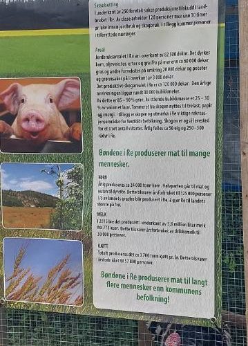 Infoskilt Ramnesjordbruket